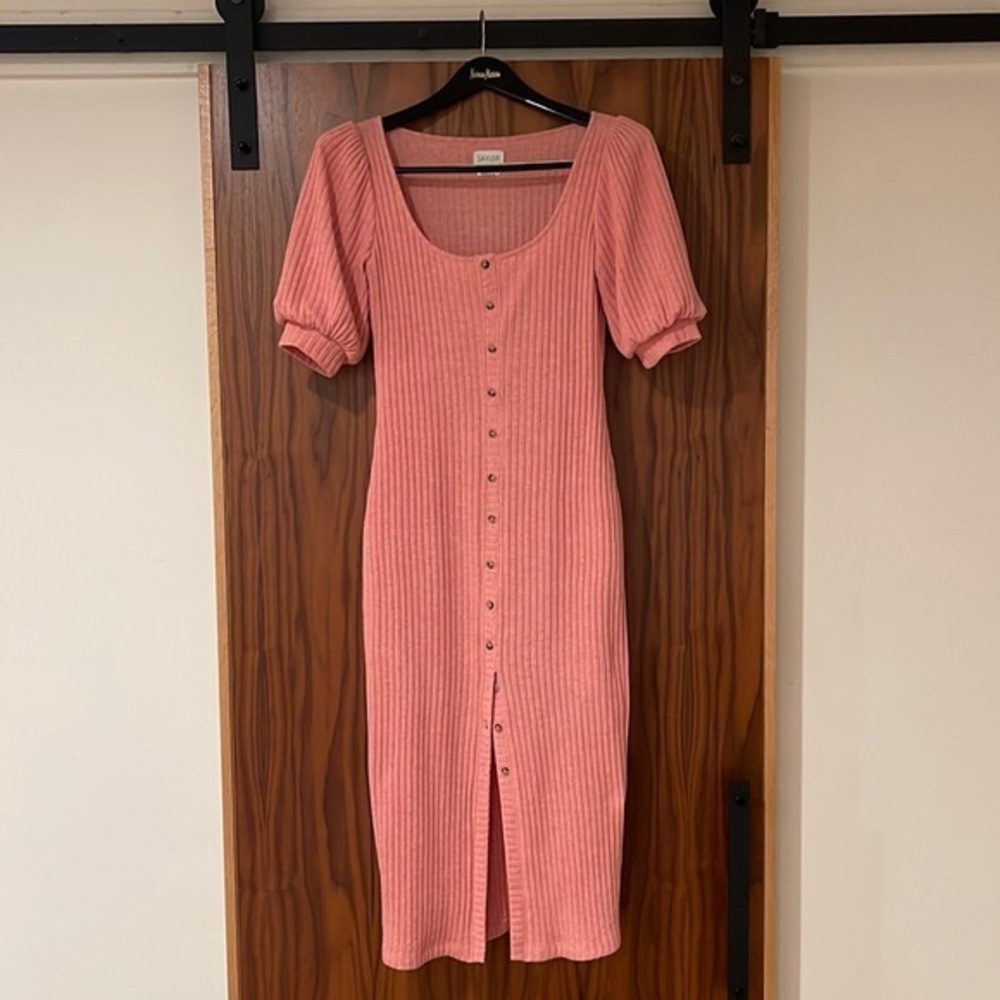 SAYLOR Lovely Bubble Gum Colored Sweater Dress